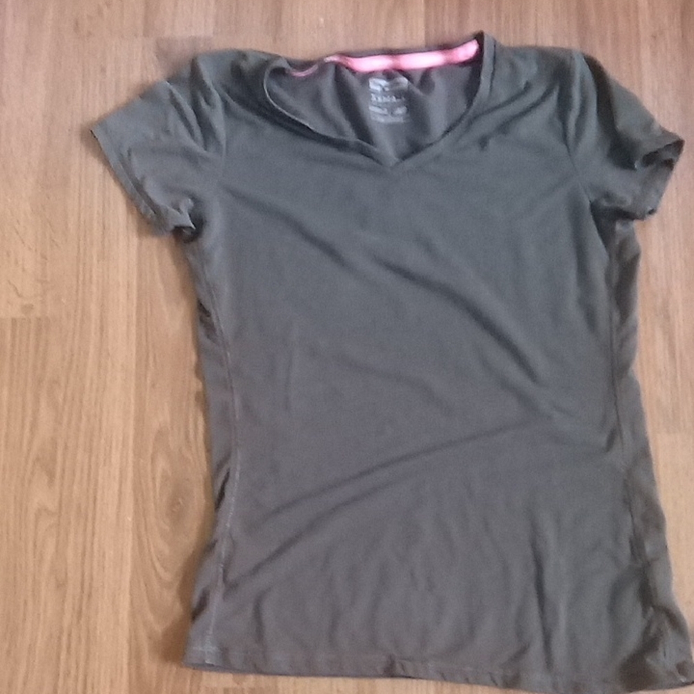 New Balance Gray Fitted Short Sleeve T-Shirt